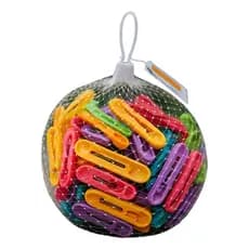 Prendedor Roupa Plastico Kit C/50 Unidades Colorido 5cm