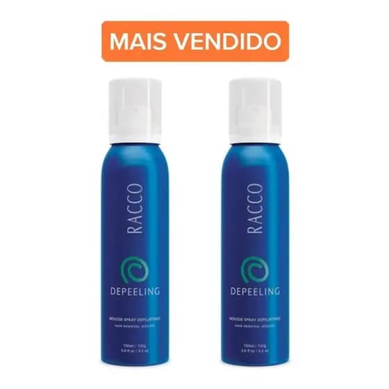 Mousse Spray Depilatorio Depeeling 150ml RACCO-Kit com 2 unidades
