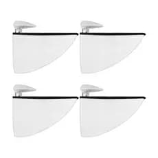 Kit 4 Suporte Tucano Medio Metal Zamak Branco P/ Prateleira