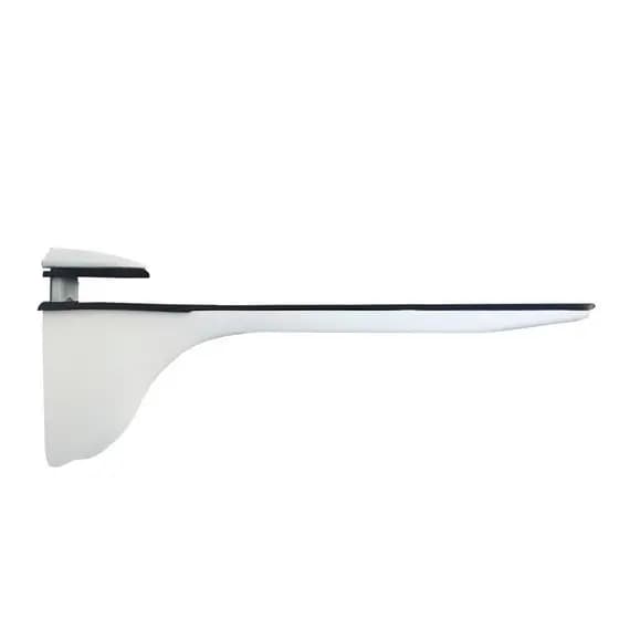 (4pçs) Suporte Pelicano Zamak Branco Para Prateleira Vidro