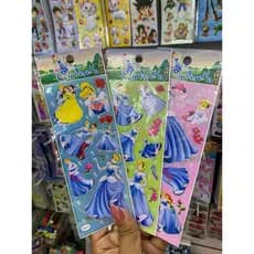 kit de cartelas de adesivos princesa Disney Cinderela - cartela de adesivo - figurinhas infantil escola menina