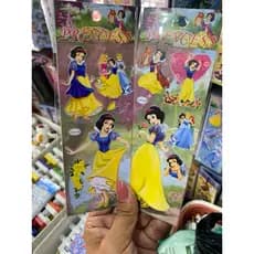 kit DE cartelas de adesivos branca de neve sticker cartela de adesivos figurinha menina lembrancinha escola