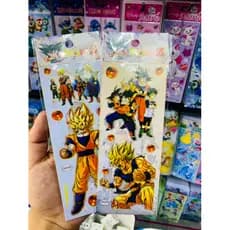 Kit de  cartelas de adesivos do dragon ball z - GOKU- figurinha - lembrancinha cartela de adesivo infantil escolar