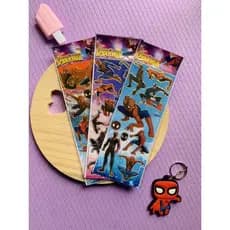 kit de cartelas de adesivos do homem aranha - spider man - cartela de adesivo- figurinha infantil escola menino