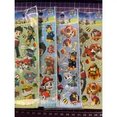 kit de Cartelas de adesivos patrulha canina - cartela de adesivo infantil escola - figurinha lembrancinha