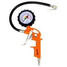 Calibrador de Pneu Manual C/ Manometro Rosca 1/4 220 Bar Profissional
