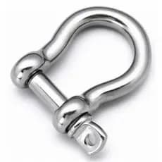 Manilha Balão 6mm Inox 316 Tipo Ferradura Lancha Barco