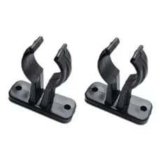 Kit 2 Suporte Porta Remo Alto Preto Barco Lancha Caiaque