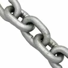 Corrente Calibrada Aço 1050 Galvanizado A Fogo 8mm 3 M