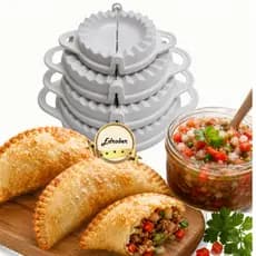 Forma De Pastel Kit 4 Tamanhos Molde Cortador Ravioli Salgados Fecha Fácil Cozinha Modelador Massas Cortador Fechador