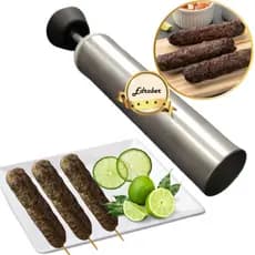 Espeto Modelador Kafta Alumínio Forma Carnes Frango Legumes Palito Churrasco Gourmet