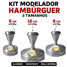 Modelador Hambúrguer 3 Tamanhos  Prensador Forma Máquina Molde Americano Profissional Prensa