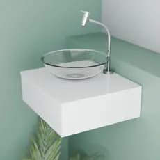 Gabinete Para banheiro Com Cuba 45CM Sem Torneira Branco