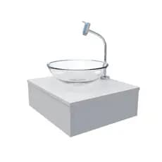 Gabinete Para banheiro Com Cuba 45CM Branco Promoção