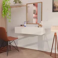 Penteadeira Com Gaveta 60CM Console Camarim Com Corrediças Telescópicas