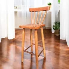 Banqueta Encosto Balcão Country 70cm Madeira Maciça Casa Gourmet