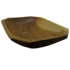 Gamela De Madeira Rustica Artesanal 37 X 28 X 7 Cm.