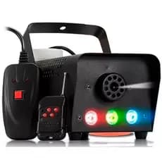 Máquina De Fumaça 3 Leds Rgb 1200w Controle Sem Fio YDTECH
