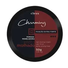Pomada Modeladora Cabelo Charming Cless Fixação Extra Forte Efeito Molhado Men Masculina 50g