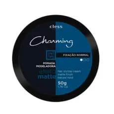 Pomada Modeladora Cabelo Charming Cless Fixação Normal Efeito Matte Seco Men 50g7