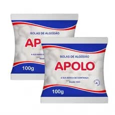 Kit 2 Algodão Apolo Bolas Limpeza Facial Maquiagem Bebê Unha