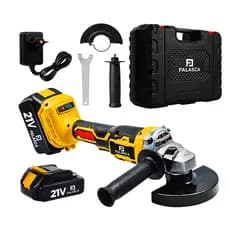 KIT ESMERILHADEIRA BATERIA 21V ANGULAR  4.1/2 PROFISSIONAL 125MM 9500 RPM FAG21B1 5166 - FALASCA