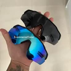 2 Óculos RD Preto e Preto Azul Esportivo