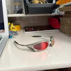 Óculos De Sol Metal Com Lentes Polarizadas e Side Blinder