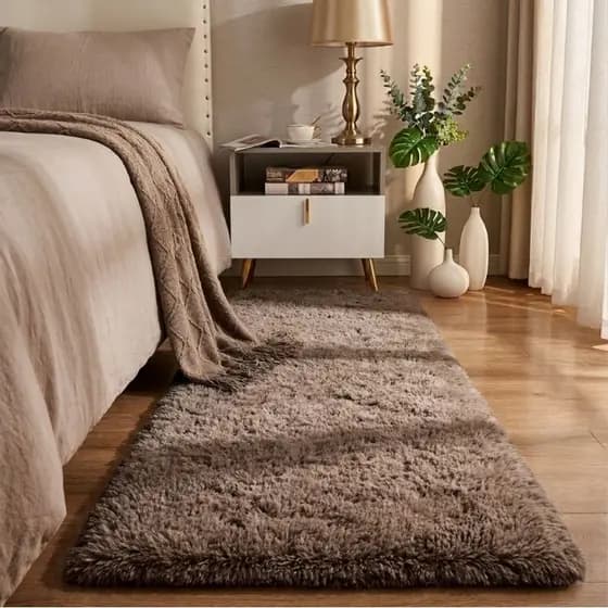 Tapete Passadeira Moscou, Felpuda, macia, Luxo, Antiderrapante 60x200 Corttex