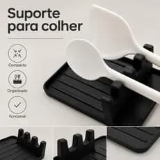 Suporte para Utensílios de Cozinha Descanso de Colher