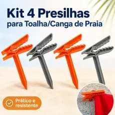 Kit 4 Presilhas para Toalha/Canga de Praia