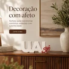 Letreiro Decorativo UAI SÔ Mesa Estante Decoração