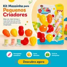 Massinha Infantil com Forminhas de Frutas | Coordenação Motora e Criatividade +3 Anos