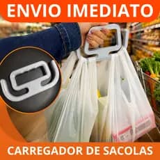 Carregador de Sacolas de Mercado Alça Suporte Ergonômico para Compras e Feira