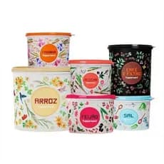 Tupperware Mantimento Floral Organizadores De Armazenar Alimento