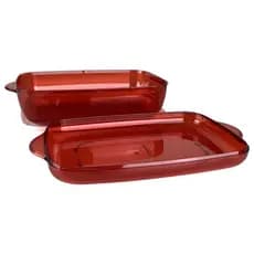 TUPPERWARE MICROPLUS RETANGULAR 1,7 LITROS VERMELHA