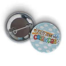Botton Tema Dia Das Crianças - Lembrancinha Bottom Buton Broche Feliz Dia Das Crianças