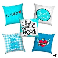 Almofadas Decorativas Love Dia Dos Namorados - Kit  20cm x 20cm - Envio Rápido