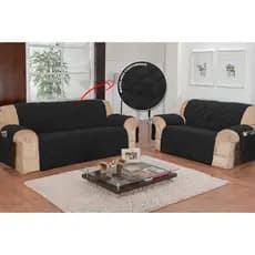 Kit com 2 capas de sofá 2 e 3 lugares