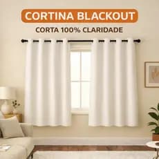 CORTINA BLACKOUT TECIDO PREMIUM CORTA LUZ SALA QUARTO E COZINHA