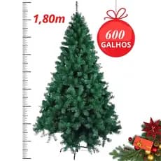 Árvore de Natal Pinheiro Tradicional 210 cm com 600 Galhos Densos - Decoração de Luxo