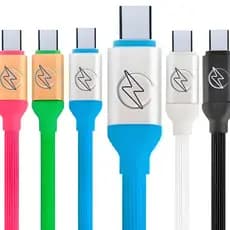 Cabo Carregador Colorido Celular Entrada Tipo C Usb Turbo Lightning Rápido Grande Cabo Auxiliar 1,2m