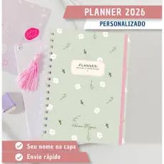 Planner Personalizado com nome - 2026 - Florescer