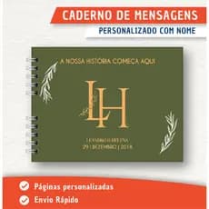 Caderno de mensagens - Livro de assinaturas
