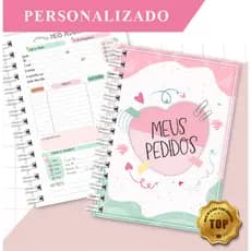 Caderno de pedidos personalizado