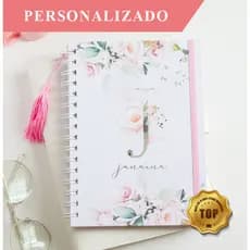 Caderno de anotações personalizado com nome