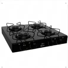 Clarice Júnior 4B Fogão Cooktop Gás Preto e Inox
