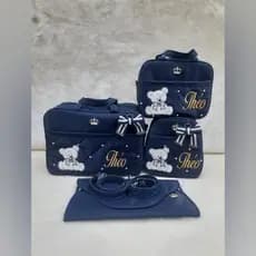 Bolsas maternidade personalizada 4peças luxo.