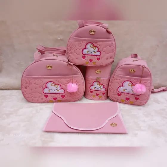 bolsas de bebe personalizadas mala saída maternidade menino/menina 5peças