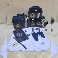 Bolsas de bebe coroa/FTA personalizado (AZUL MARINHO)